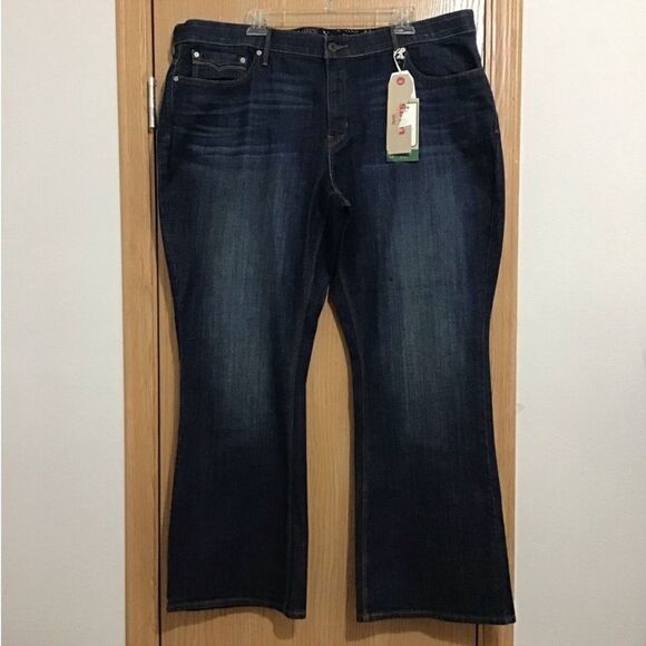Levi's 525 Perfect Waist Flare Leg Jeans New With Tags Size 24 Plus - Picture 13 of 14